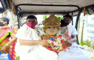 ত্রিপুরায় রথের বদলে অটো ও টমটম-এ যাত্রা জগন্নাথের