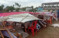 কালবৈশাখীর ঝড়ে বিধ্বস্ত ত্রিপুরার উদয়পুর বইমেলা