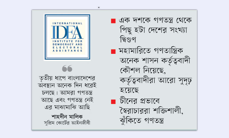বাংলাদেশের শাসনব্যবস্থা ‘হাইব্রিড’, ‘কর্তৃত্ববাদী’: ইন্টারন্যাশনাল আইডিইএ