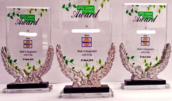 দেশীয় ৩০ প্রতিষ্ঠান-কারখানা পাচ্ছে গ্রিন ফ্যাক্টরি অ্যাওয়ার্ড