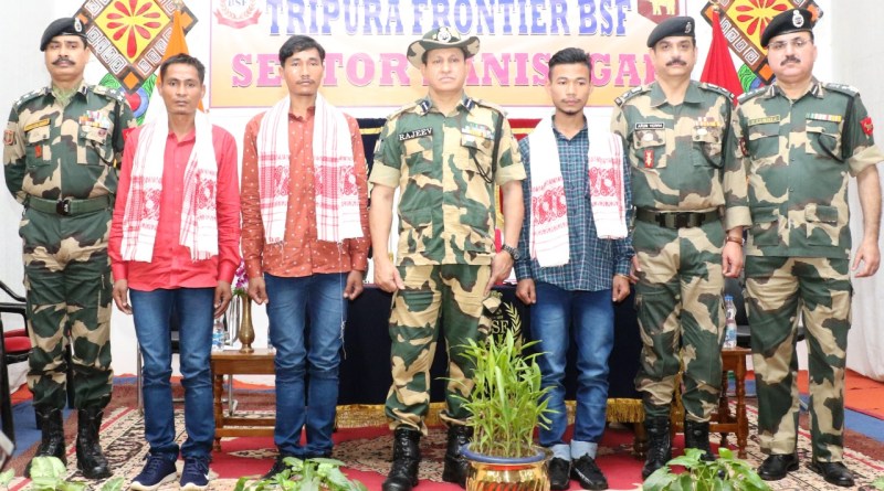 ত্রিপুরায় এনএলএফটি-র তিন ও কেওয়াইকেএল-এর এক সদস্যের আত্মসমর্পণ