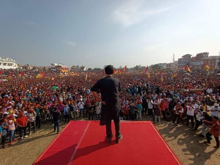 গ্রেটার তিপ্রাল্যান্ডের দাবীতে তিপ্রামথার উদ্যোগে আগরতলায় জনসভা