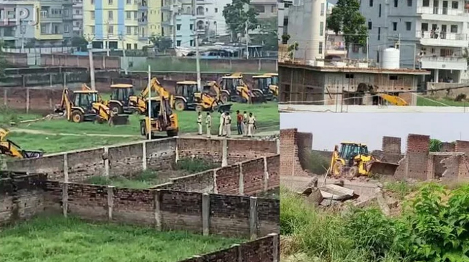 বিহার: বেআইনি নির্মাণ উচ্ছেদ ঘিরে রণক্ষেত্র পাটনা, পুলিশ-জনতা সংঘর্ষ