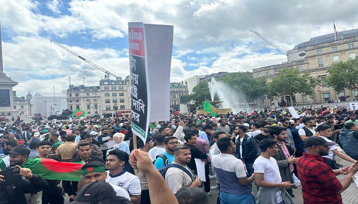 ট্রাফালগার স্কয়ার থেকে মুক্তির ডাক